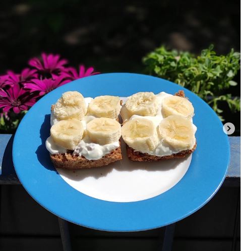 Galettes Figues, fromage blanc & bananes