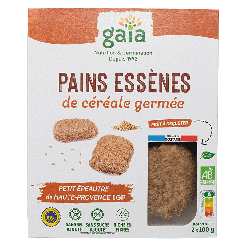 Gaia -- Pain d'épices essène de sarrasin germé au miel - 300 g