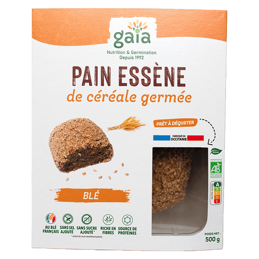 Gaia -- Pain essène de céréale germée blé - 500 g
