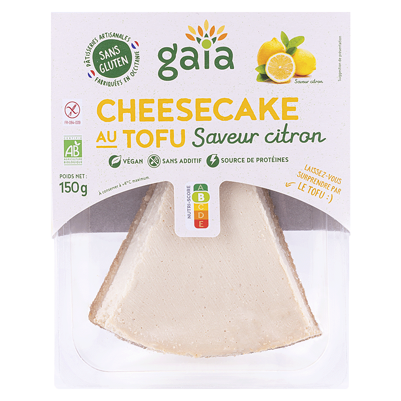 Gaia -- Cheesecake au tofu saveur citron - 150 g