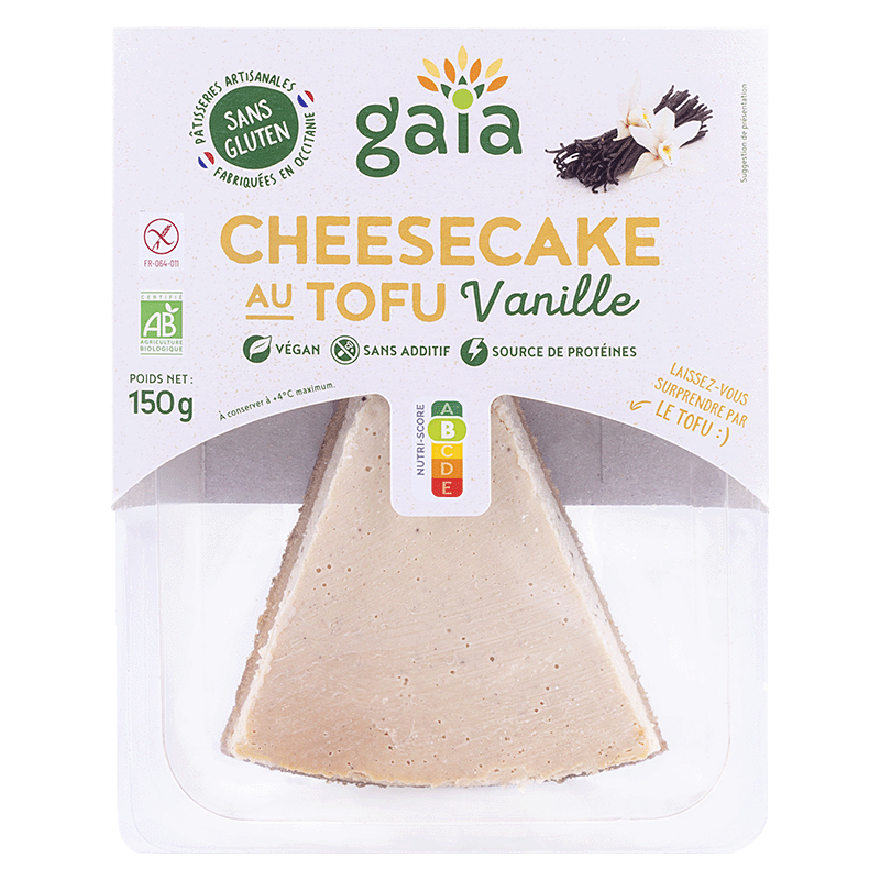 Gaia -- Cheesecake au tofu vanille - 150 g