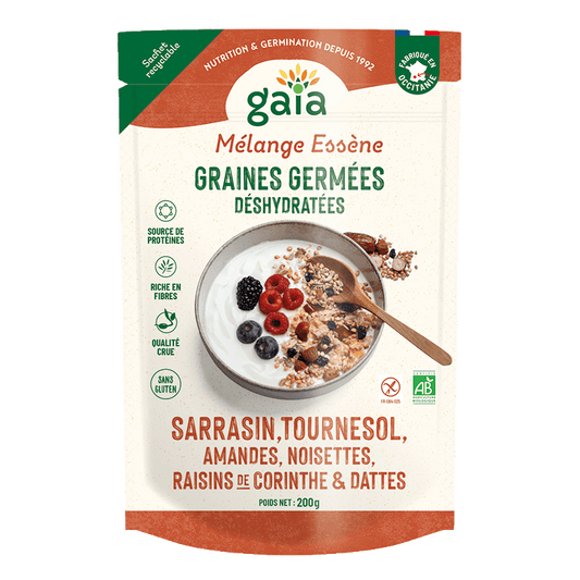 Gaia -- Mélange essène graines germées, fruits secs bio - 200 g