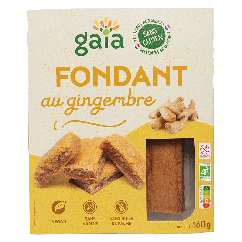 Gaia -- Fondant au gingembre - 160 g