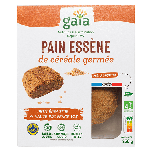 Gaia -- Pain essène de céréale germée petit épeautre igp de haute provence - 250 g