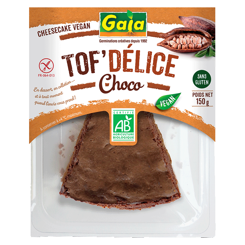 Gaia -- Cheesecake au tofu choco - 150 g